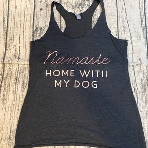 Namaste Home with my Dog Medium Tank